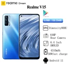 Смартфон Realme V15, 6,4 дюйма, 4310 мА ч, 50 Вт