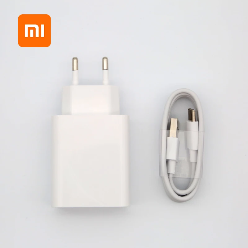 EU charger and cable Xiao mi Беспроводное зарядное устройство Qi 20 Вт Макс. 15 в смарт-адаптер быстрой зарядки смарт-поддержка mi 9T 9 8 6 A3 mi x 3 2s Max 3 - Цвет: EU charger and cable