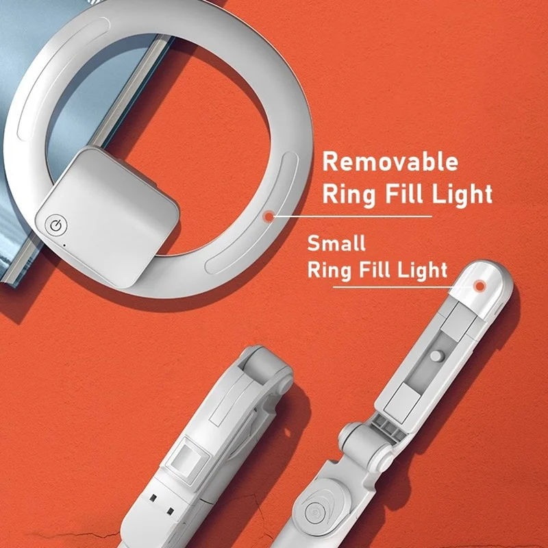 Универсальный портативный Bluetooth селфи палка с регулируемой яркостью