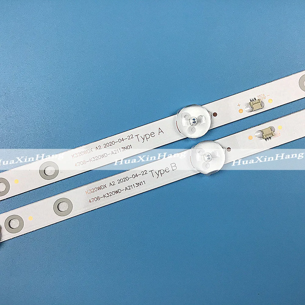 2 шт./лот для ЖК-подсветки 2T-C32ACSA панель 4708-K320WD-A2113N11/01 K320WDX A1 A2 100% новый тип A B 6v 585 мм |