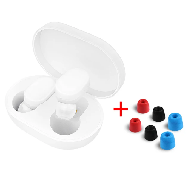 Xiaomi mi AirDots TWS Bluetooth наушники беспроводные наушники-вкладыши гарнитура с mi c и зарядной док-станцией Молодежная версия - Цвет: add earplugs