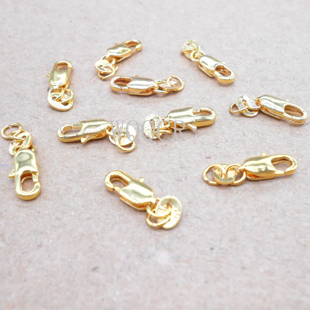 Оптовая продажа ювелирных изделий 50 шт. с принтом из настоящего золота Золотая