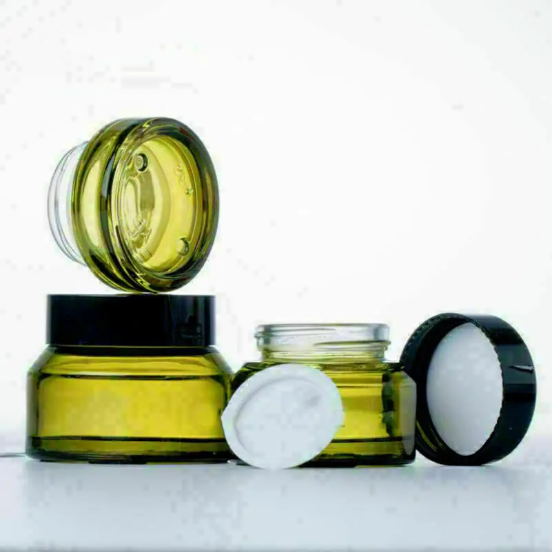 

Cosmetic Quantity Small Face Cream Glass Jars Childpro of Lids Container Travel Container
