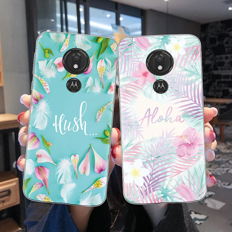 

Summer Leaves Case for Motorola Moto G6 Z2 Z3 G4 G7 E5 Play EU Go E4 G5S Plus One Soft TPU Flamingo Silicone Back Cover