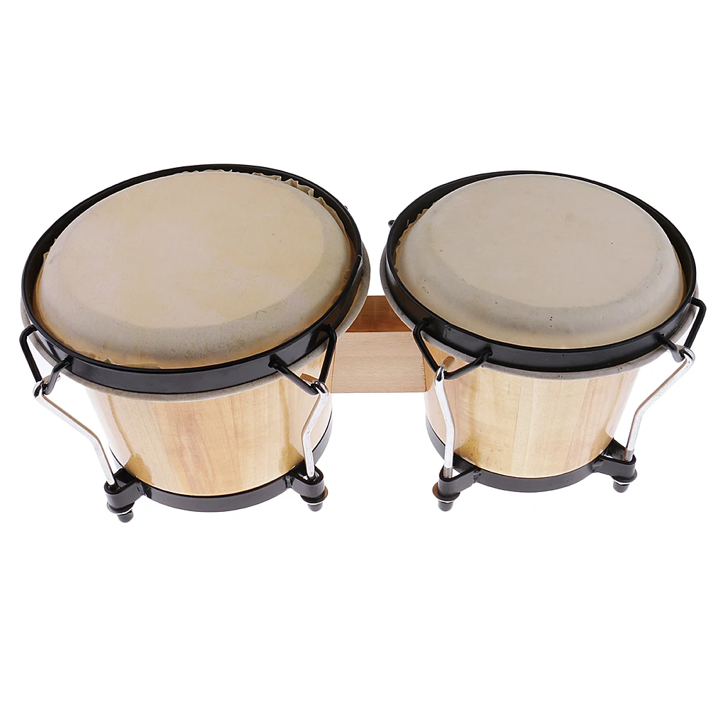 Durable Wood Bongo Drum African Traditional Drum Band Party Accessory Drum Percussion Instrument