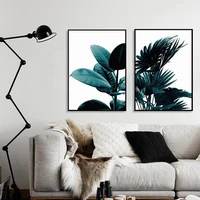 2pcs set creative green plant canvas art print wall poster wall pictures painting wall art for bedroom living room home decor
