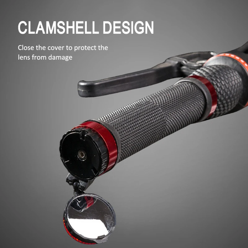 

Bike Light Bike Rear View Mirror Road MTB Bike Cycling Adjustable Bicycle Handlebar Plug Rear With Light Mirror Bike Accessories