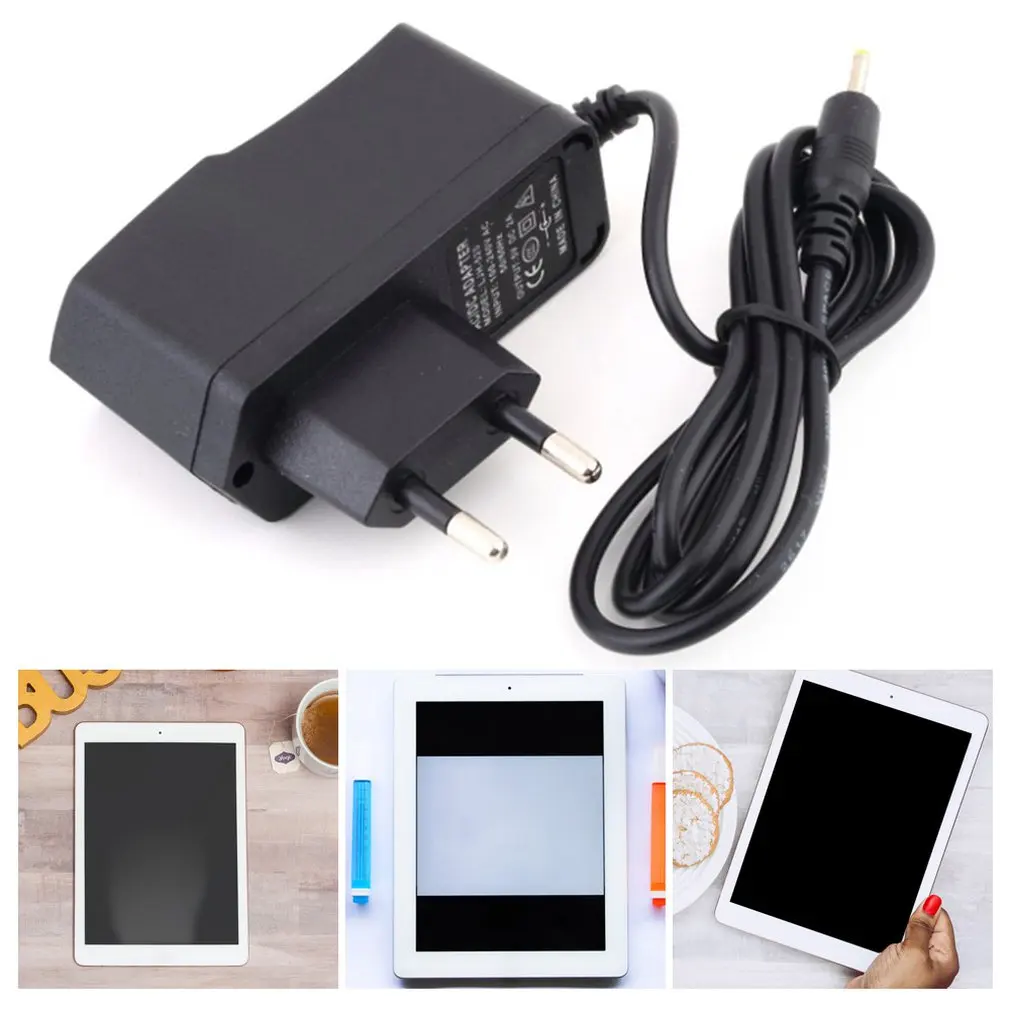 

Universal Black IC Power Adapter AC Charger DC 5V 2A / 2000mA 2.5mm EU/US Plug for Android Tablet Laptop