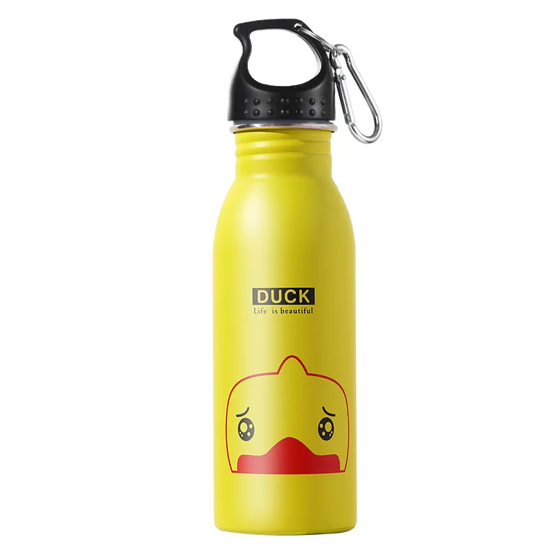 K601 Hanging Buckle Yellow Duck Домашний Детский горшок K601 в американском стиле из 304 нержавеющей стали, Спортивная Бутылка 500 м, спортивная чашка - Color: K601 Hanging Buckle Yellow Duck