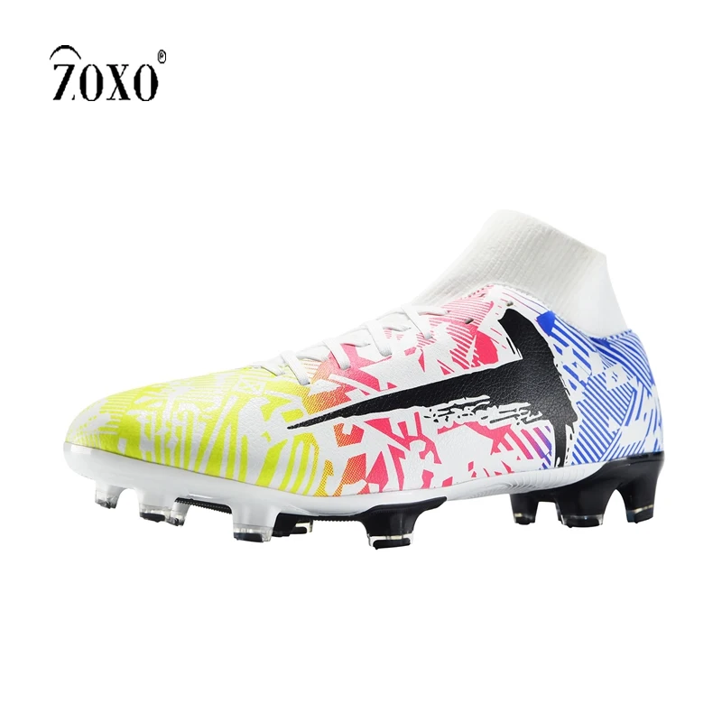 

ZOXO 2020 Академия мягкие дышащие женские уличные спортивные высокие ботильоны стиль Fg футбольные ботинки