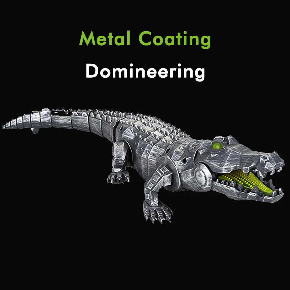 2020 New RC Animal Toy Crocodile Smart Crawl Simulation Really Sound Light Eyes Remote Control Models Kids Toys | Игрушки и хобби