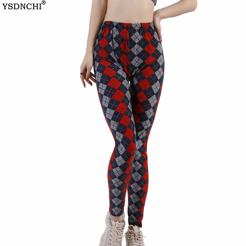 

YSDNCHI High Waist Leggings Push Up Women's Print Trousers Hip Lifting Exercise Fitness Pants Running Leggins Sport Elasticity