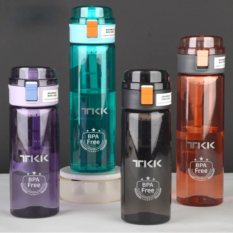 

Tritan Straight Drinking Cup with Tea Infuser Portable Lifting Rope Summer Outdoor Sports Water Bottles NO BPA