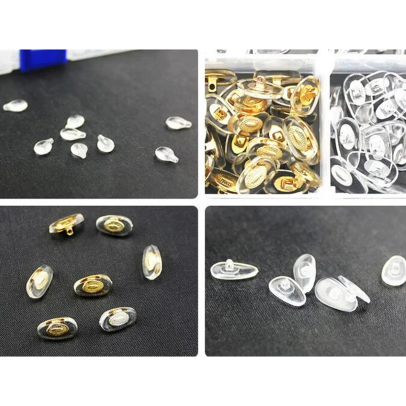 Набор очков силиконовые прозрачные очки носоупоры практичный инструмент для