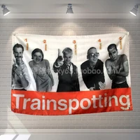 trainspotting classic movies cloth flag banners accessories bar billiards hall studio theme wall hanging decoration
