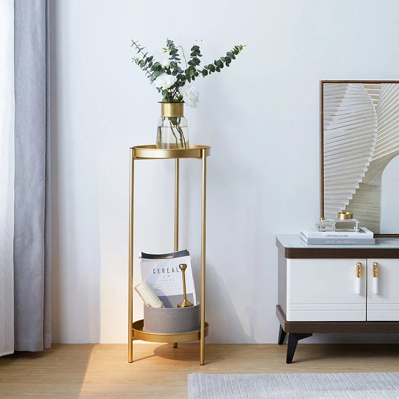 

Современная Простая Стойка для цветов zq, стеллаж для хранения в маленькой квартире, гостиной, дома, легкая роскошная круглая стойка для цвет...