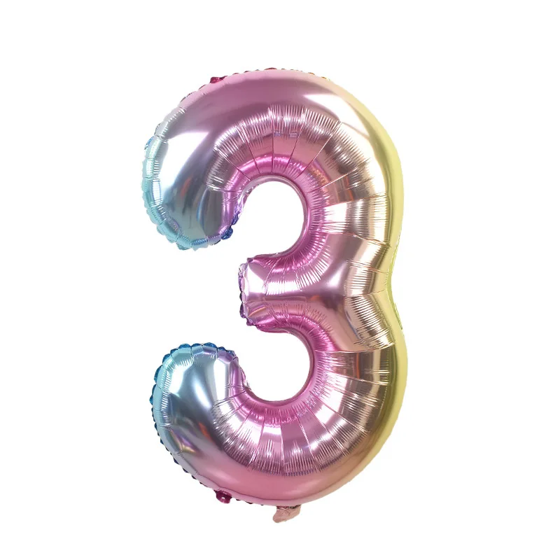 

10pcs 32Inch Big Foil Wedding Balloons Helium Number Balloon 0-9 Happy Birthday Party Decorations Kids Toy Ballon Air Globos