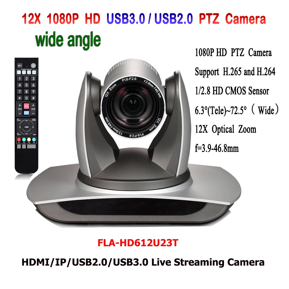 

1080p resolution 60fps USB2.0 USB3.0 HDMI hd video conference ip camera 12x Optical Zoom for meeting room
