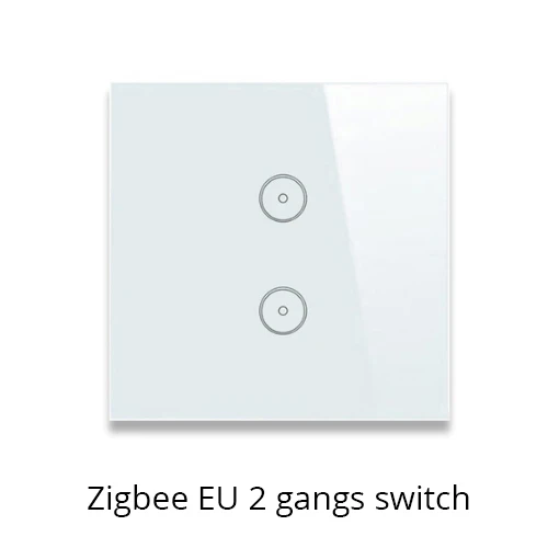Tuya Zigbee концентратор умный дом PIR датчик двери датчик температуры и влажности Датчик домашней автоматизации сцена охранной сигнализации комплект - Цвет: Two gang switches