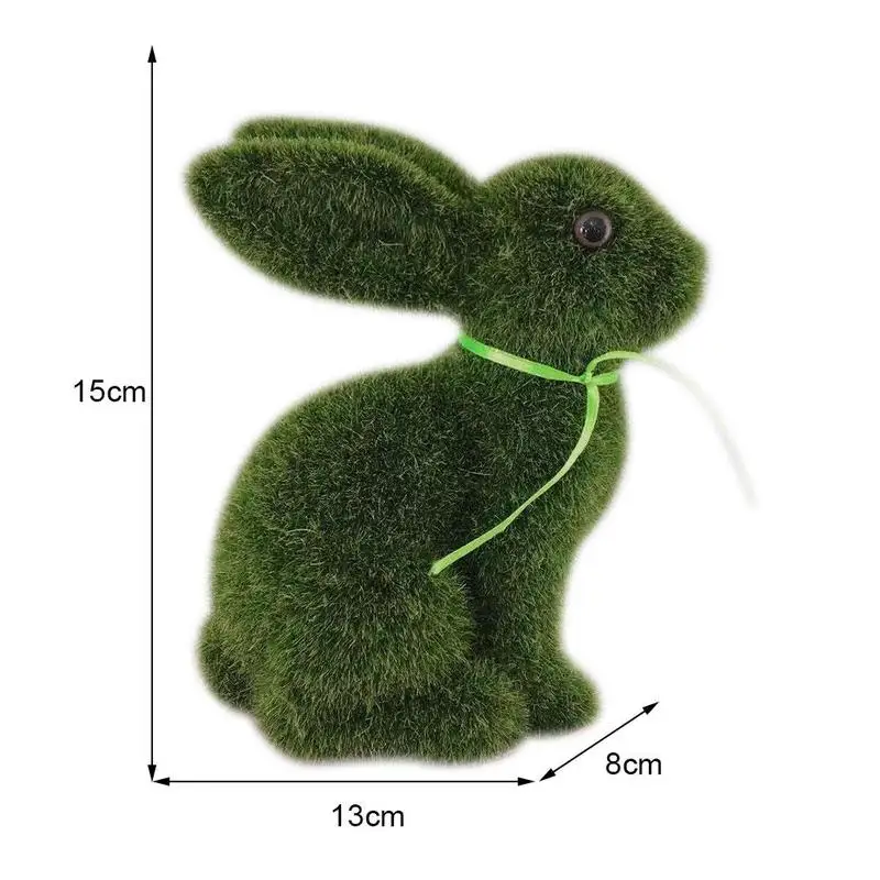 

Easter flocking plastic bunny B2N2