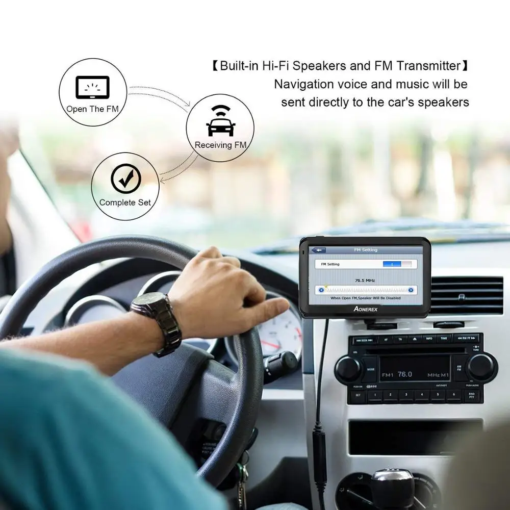 Gps навигация 5 дюймовый ЖК экран навигационное устройство спутниковый gps