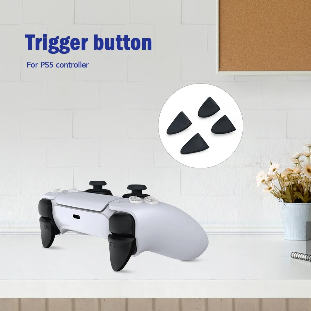 

8 in 1 Protective Pack for Sony PS5 Controller Housing Trigger Buttons Stand Controller Handle Middle Housing Shell