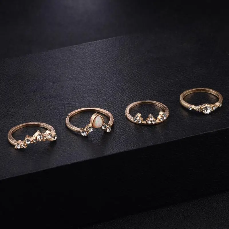 12 шт./компл. в богемном стиле Винтаж Корона капли воды со звездами и с