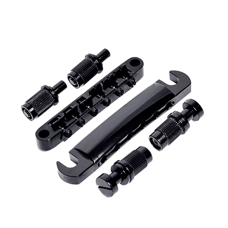 New Guitar String Seat Set Upper Bridge Lower Positioning Column Black Accoustic Accessories | Спорт и развлечения