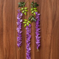 artificial wisteria flower garland artificial fake wisteria hanging flowers for home wedding decor xh8z