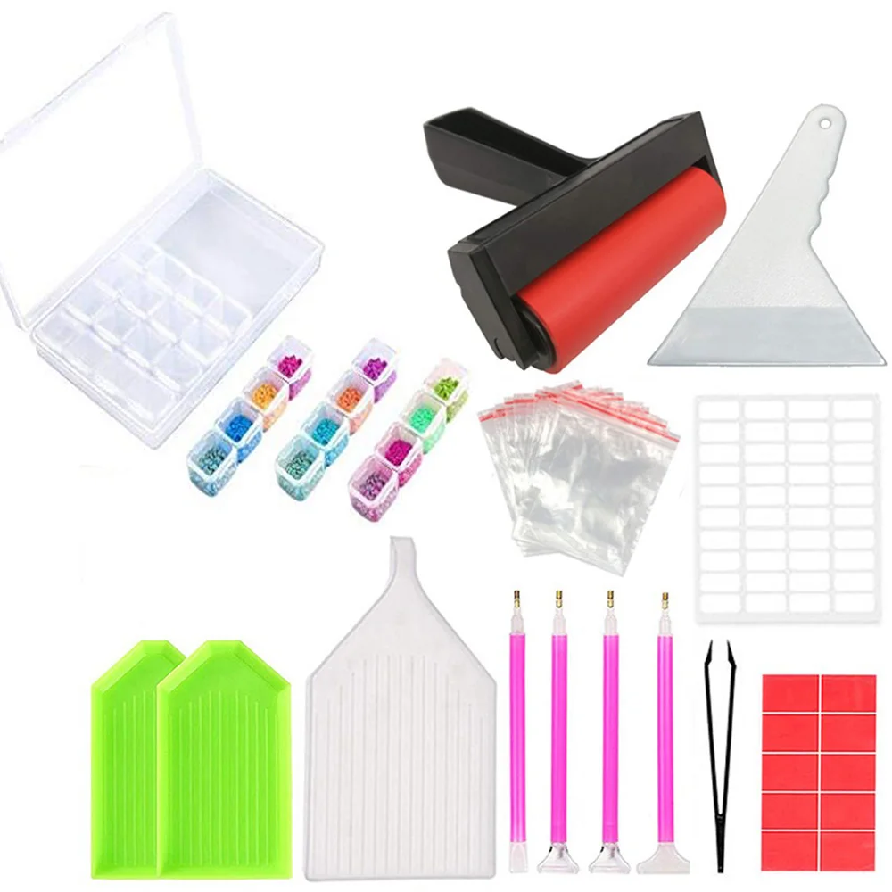 

5D Diamond Painting Tools and Accessories Kits Diamond Embroidery Box for Adults or Kids