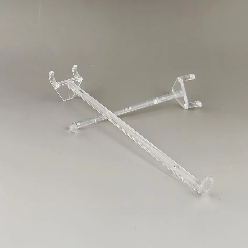 Najtaniej Plastikowe Gniazdo Hole Board Display Wieszaki Haczyki Up For Półka Do Przechowywania Mesh Backboard Akcesoria Wiszące Podwójne Stopy Wyczyść 200 Sztuk