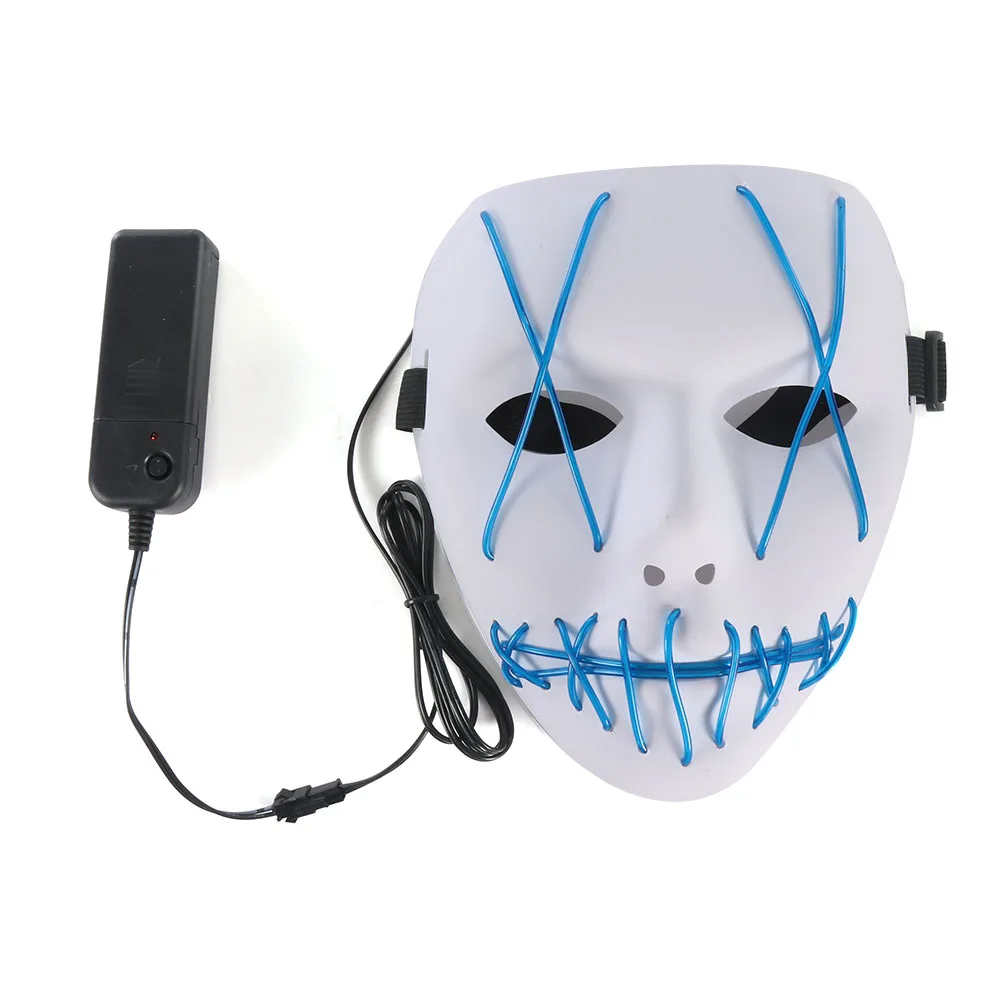 Портативный ПВХ Хэллоуин Косплей Костюм низкое энергопотребление светящаяся