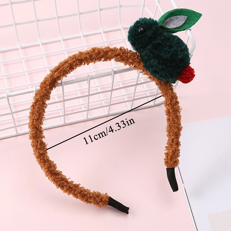 Детская Нескользящая плюшевая повязка на голову с бантом и кроликом | Аксессуары