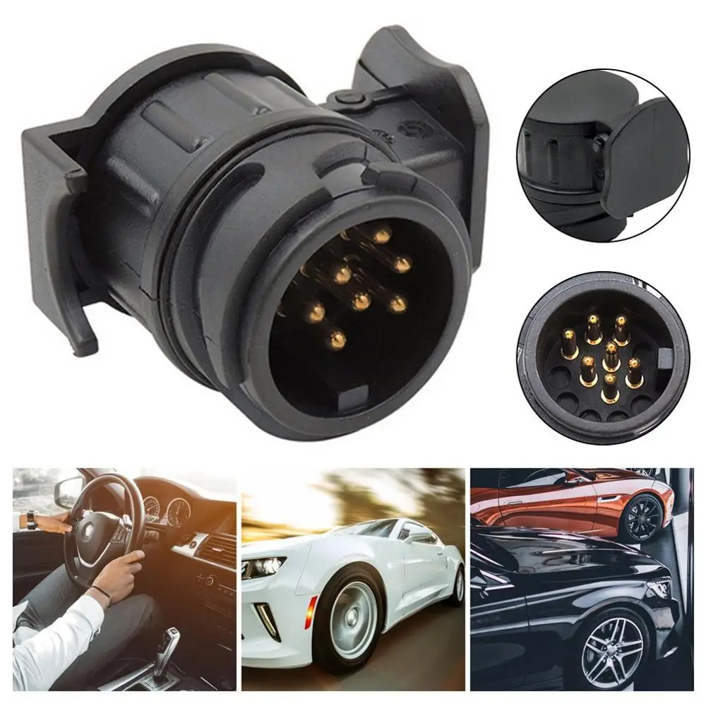 Durable 13 To 7 Pin Trailer Adapter Wiring Connector Socket Plug 12V Remolque Car Truck Caravan Accessories | Обустройство дома