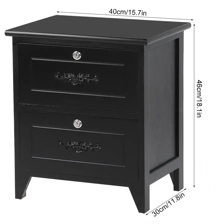 Нет необходимости в сборке деревянная тумбочка прикроватный столик Органайзер