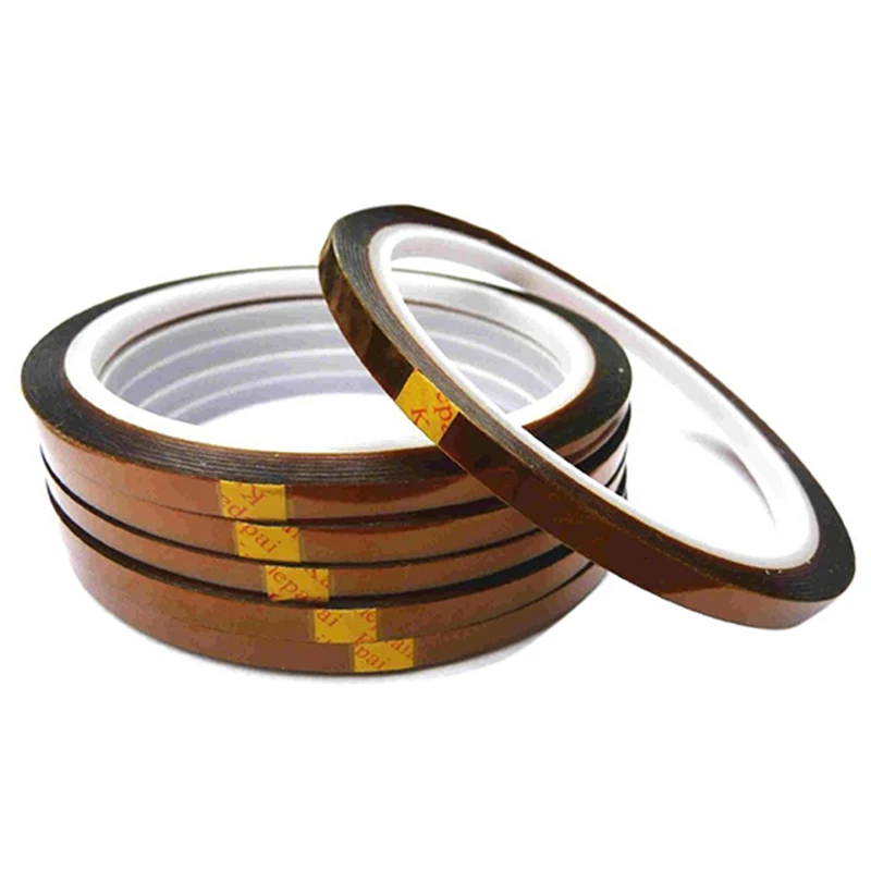 

6 Rolls 33m*5mm DYE SUBLIMATION HEAT RESISTANT ADHESIVE TAPE for mug & plate printing,brown-color