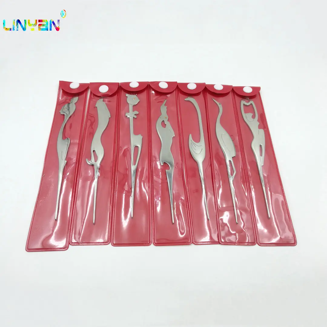 Вязальные спицы в форме животного из нержавеющей стали 1 шт. [1 3 мм 2 25 мм] плетеные