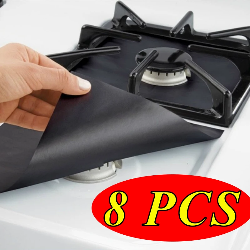 4/8 шт. Стекло волокна газовый протекторы для плиты многоразовая газовая плита