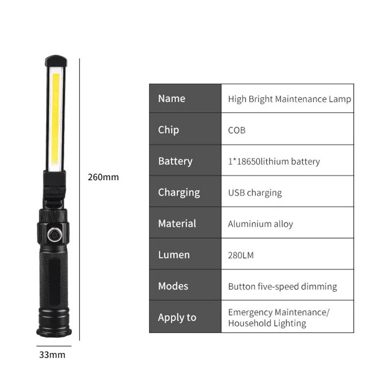 

UMIYEAH складной светодиодный фонарик