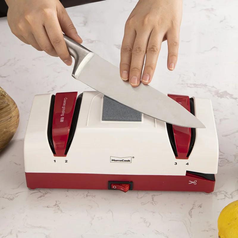 

Saim Kitchen Grinder Knife Machine Electric Knife Sharpener Multifunctional Automatic Household Knives Sharpener Fast Whetstone