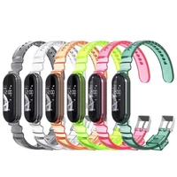 transparent sports strap for xiaomi mi band 3 4 5 glacier silicone wristband for xiaomi mi band 5 4 3 bracelet replacement band