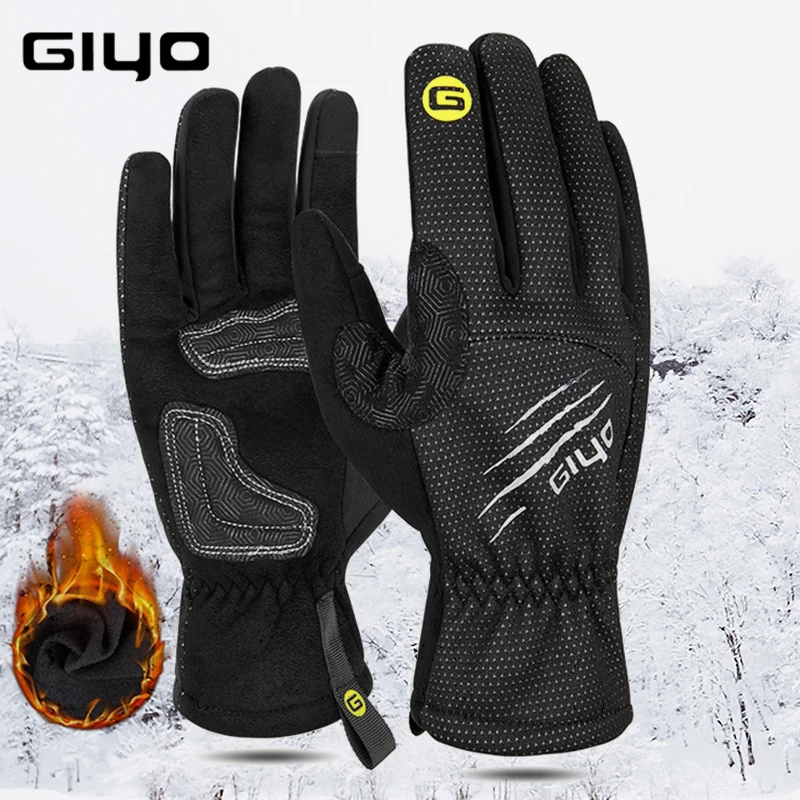 

Cycling Gloves Plus Velvet Winter MTB Road Bicycle Gloves Motorcycle Soft Cozy Comfortable for Men and Women