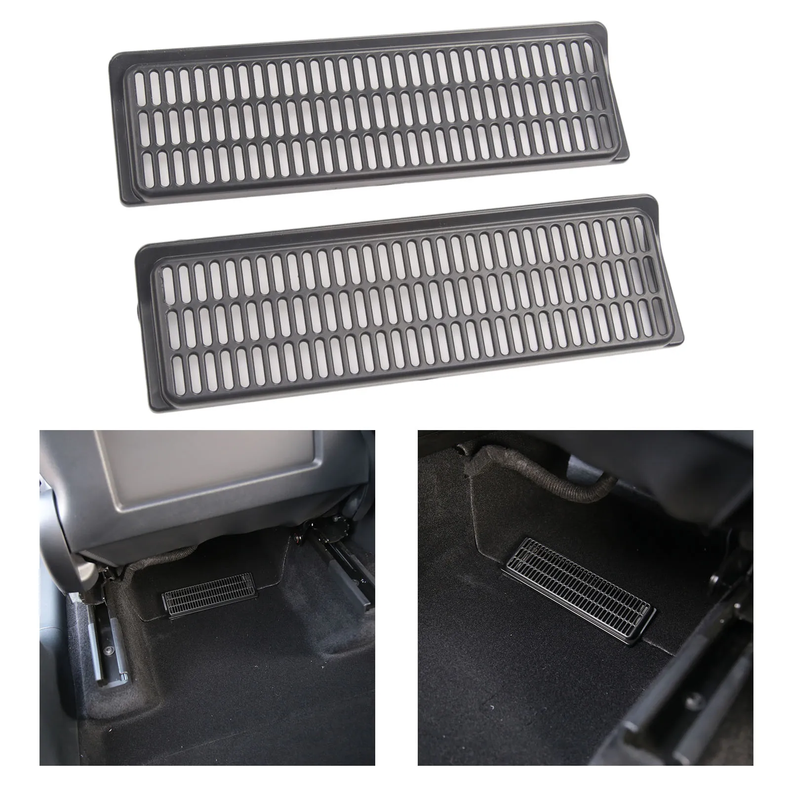 

Car Auto Under Seat Air Vent Protective Cover Dust Cover Air Flow Vent Grille Protector Trim For Tesla Model Y Accessories