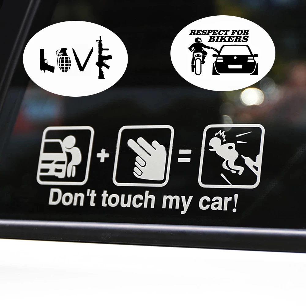 

Creative And Cool Text Car Stickers Fun Waterproof Car Shape Fashion Style Car Exterior Body Decals