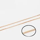 XP Jewelry-( 60 см * 1 мм) 18k позолоченная коробка цепи ожерелья для мужчин женщин модные ювелирные изделия без никеля