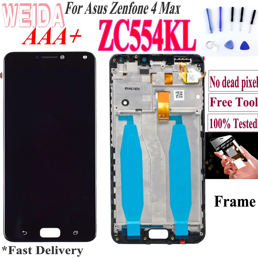 Сенсорный экран и запасные части для Asus Zenfone 4 Max ZC554KL 5 дюйма|Экраны мобильных