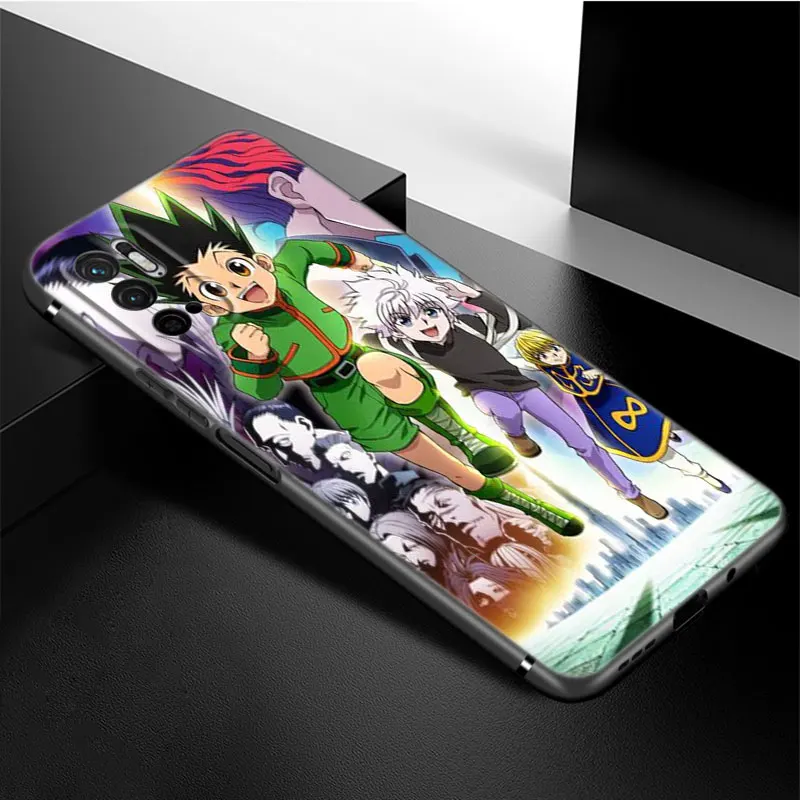 Чехол для телефона в стиле аниме Hunter X Xiaomi Redmi Note 11 10 9 8 T Pro 10S 5G 9A 9C 9S мягкий черный