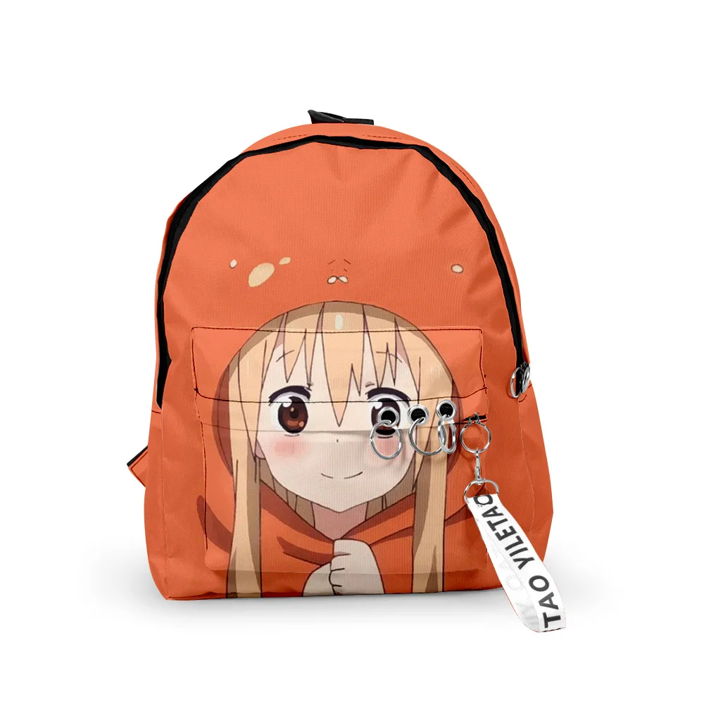 

2021 Himouto! Umaru-chan Hip hop Men Women Backpack Fabric Oxford hanging buckle Style Girls Child School bag Travel Backpack
