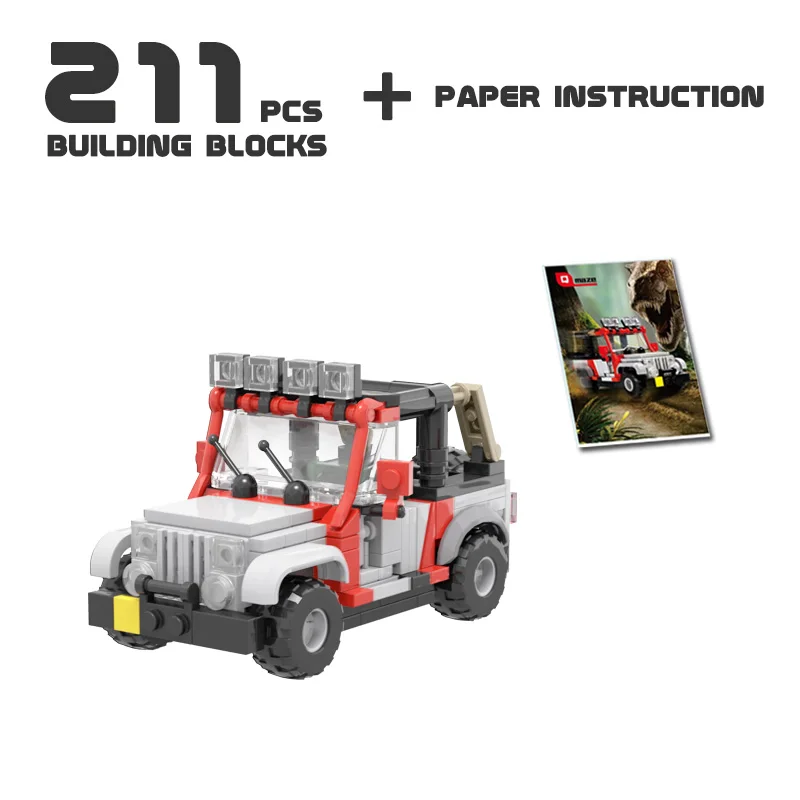 Конструктор MOC персонал Юрского периода набор строительных блоков динозавр Explorer