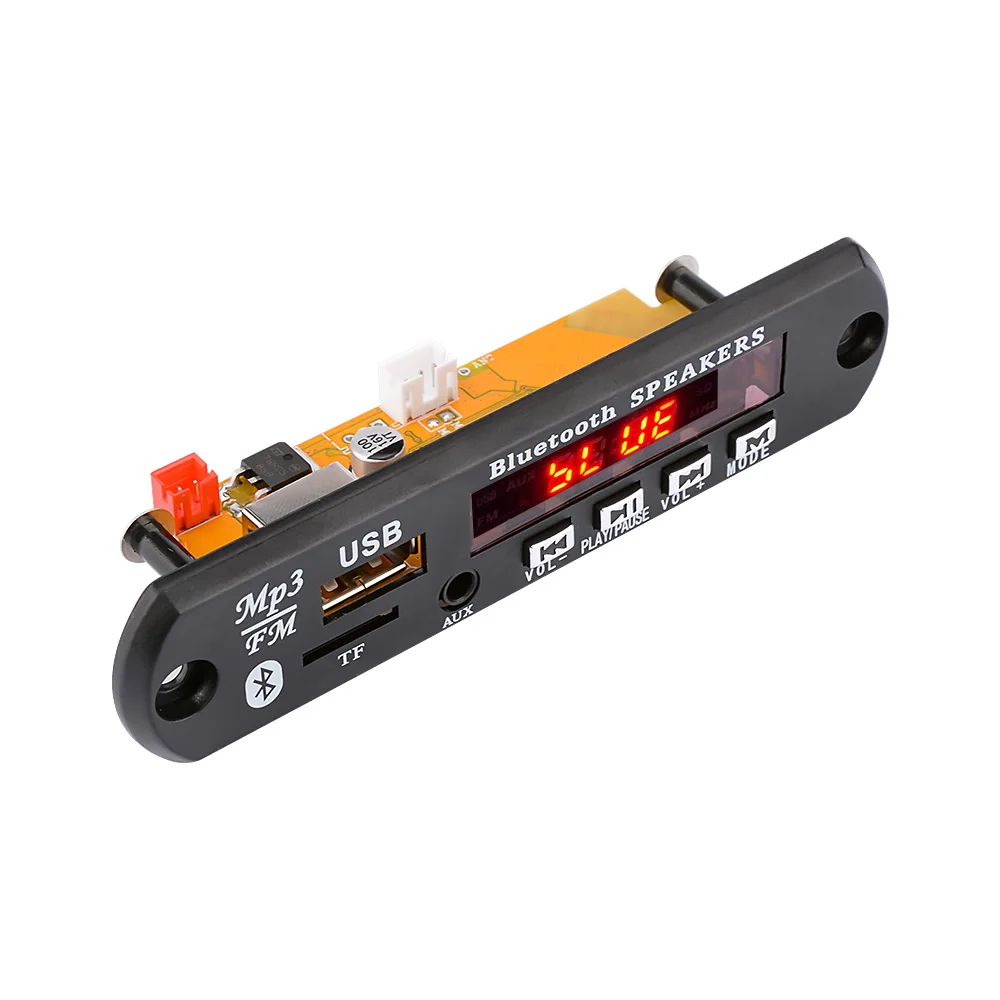 AIYIMA DC12V/5 В MP3 декодер плата Bluetooth 4,2 аудио декодирование APE FLAC MP3 WMA WAV TF USB звук Aux микрофон DIY модуль